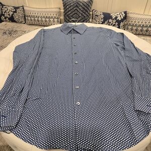 BUGATCHI Men's Ooohcotton 8-Way Stretch Sport Shirt Ooohcotton XL